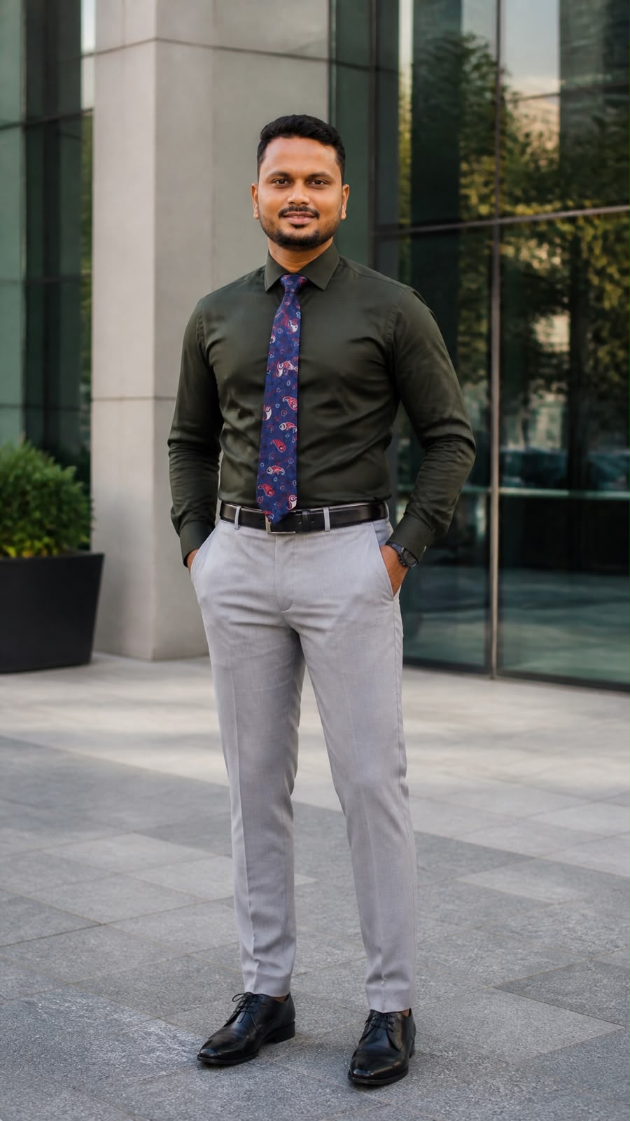 SKYREX MENS BLACK FORMAL SHIRT